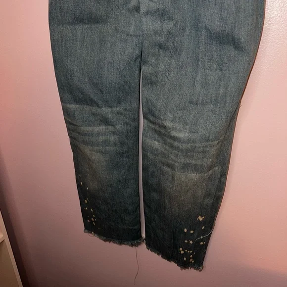 Urban Outfitters BDG Women’s Distressed Ripped Polka Dot Jeans - Picture 6 of 8